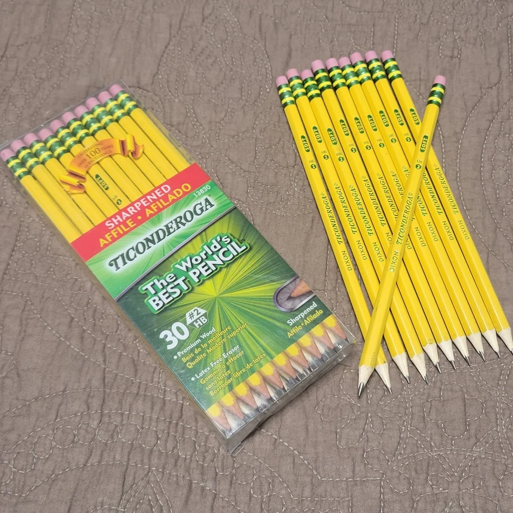 30 Ticonderoga #2 Pencil bundle with BONUS extra 10 pencils NEW